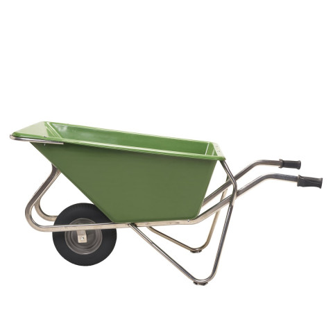 Brouette Noka 160 en alu avec roue pneumatique