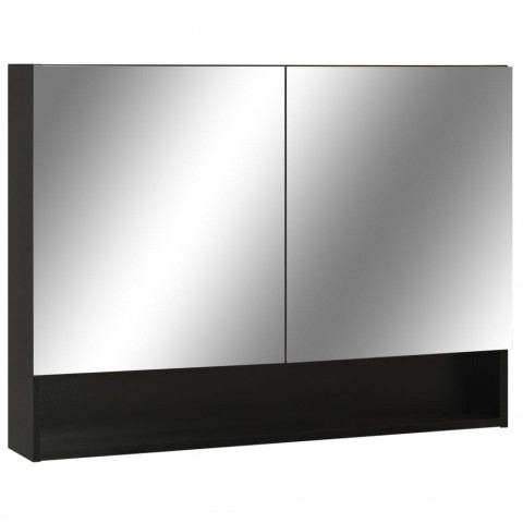 Armoire à miroir de salle de bain LED 80x15x60 cm MDF - Couleur au choix