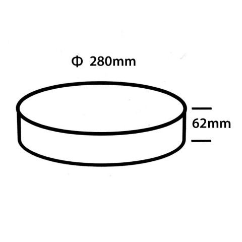 Plafonnier led 12w rond - couleur eclairage au choix
