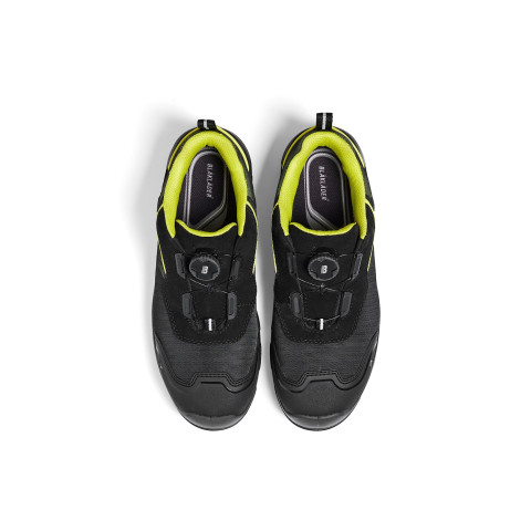 Chaussures de sécurité basses STORM S7S imperméables Noir/Jaune fluo 24770000 - Pointure au choix