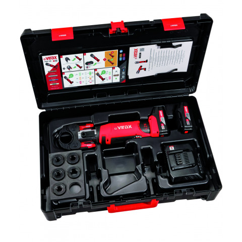 Sertisseuse L2X Virax + pince mère + 2 batteries + inserts au choix