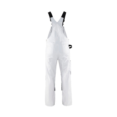 Cotte à bretelles Peintre Blanc/Gris-Foncé 26111210 - Taille au choix