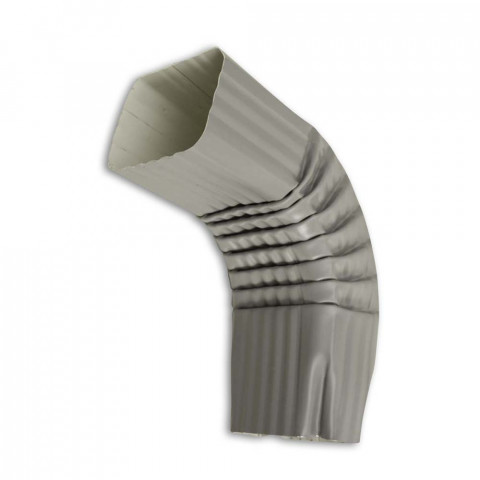 Coude frontal 75° pour gouttière aluminium 60 x 80 mm coloris au choix