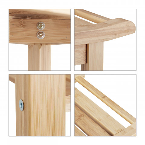 Helloshop26 Tabouret En Bambou Table Basse D Appoint Salle De