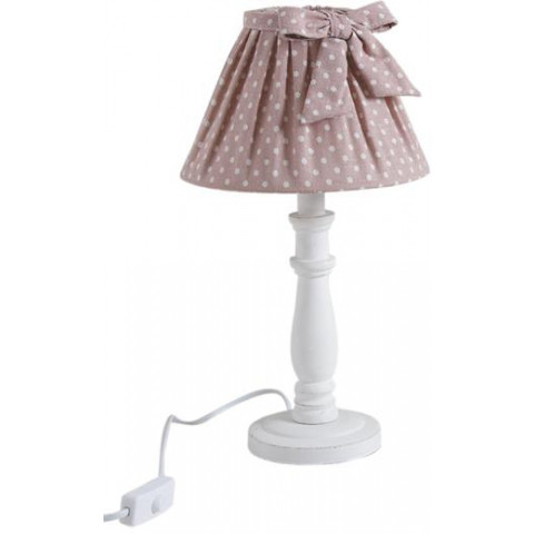 Lampe de chevet shabby choc 40cm - Coloris au choix