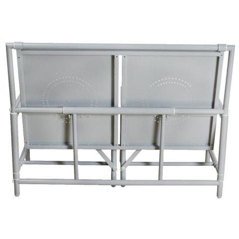Banc de jardin convertible table + tabourets en métal