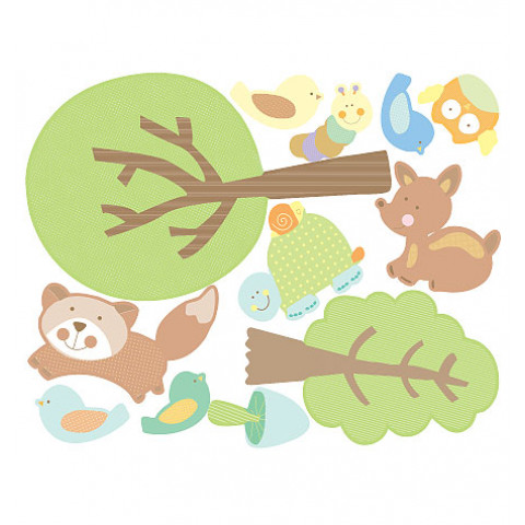 Stickers chambre bébé histoires d'animaux