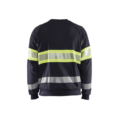 Sweat haute-visibilité multinormes Marine/Jaune-Fluo 34591762 - Taille au choix