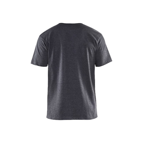 T-shirt uni Noir/Gris-Clair 35251053 - Taille au choix