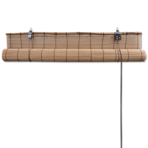 Store enrouleur bambou brun 80 x 160 cm fenêtre rideau pare-vue volet roulant 