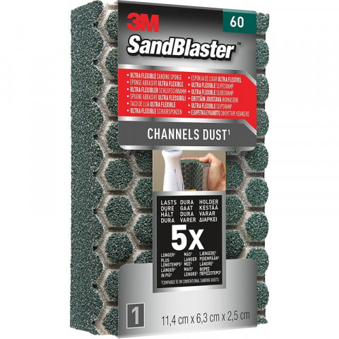 3m - 990481 - éponge abrasive ultra flexible - p60