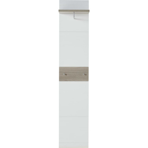 Panneau de porte-manteau 39x29,9x19,46 cm chêne-nelson blanc