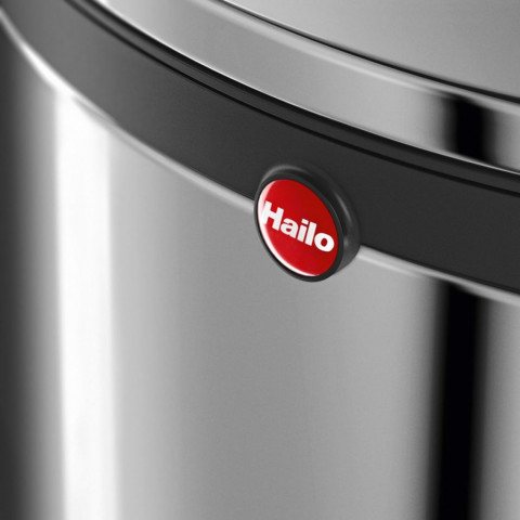 Hailo poubelle à pédale pure taille s 3 l acier inoxydable 0504-010