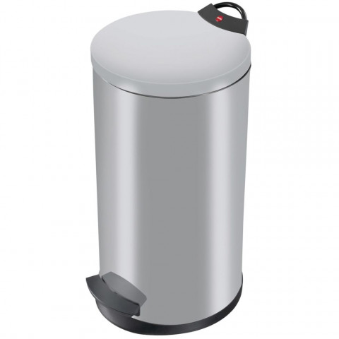 Hailo poubelle à pédale t2 taille l 19 argenté 0520-119