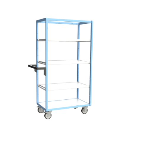 Servante multi-niveaux avec 3 étagères plateau bois 250 kg - Dimensions au choix