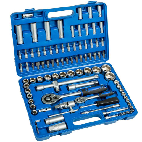 Valise à outils avec 94 pièces acier chrome vanadium rangement pratique helloshop26 3408220