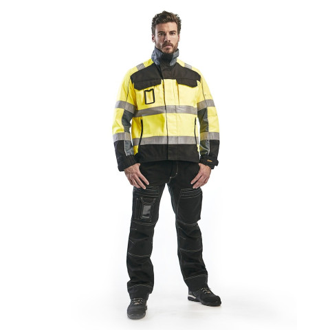 Veste transport haute-visibilité Jaune-Fluo/Noir 40511811 - Taille au choix