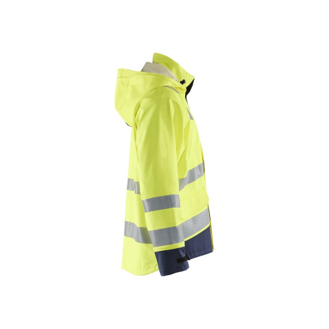 Veste de pluie retardant flamme Jaune-Fluo/Marine 43132022 - Taille au choix