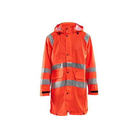 Veste de pluie longue niveau 1 haute-visibilité 43242000 - Couleur et taille au choix