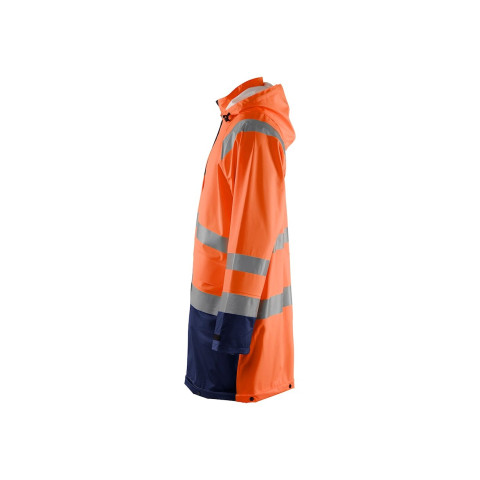 Veste de pluie longue niveau 1 haute-visibilité 43242000 - Couleur et taille au choix
