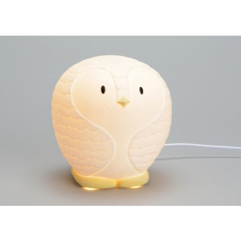 Lampe en porcelaine pingouin