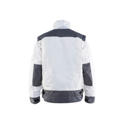 Veste hiver peintre Blanc/Gris clair 48651900 - Taille au choix