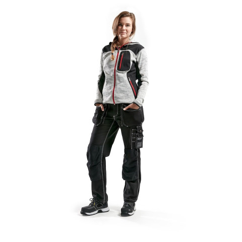Veste tricotée à capuche femme 49312117 - Couleur et taille au choix