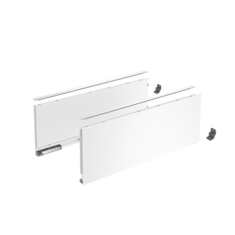 Profilé latéral de tiroir AvanTech YOU, hauteur 187 mm x NL 400 mm, Blanc, gauche et droite - HETTICH - 9353404