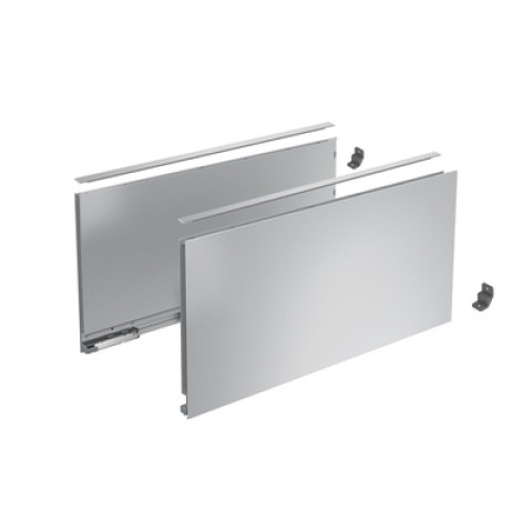 Profilé latéral de tiroir AvanTech YOU, hauteur 251 mm x NL 550 mm, Argent, gauche et droite - HETTICH - 9353376
