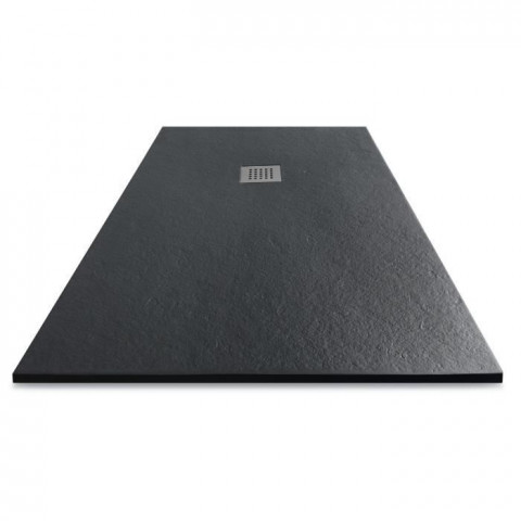 Mitola receveur en résine composite liwa 140x90 anthracite