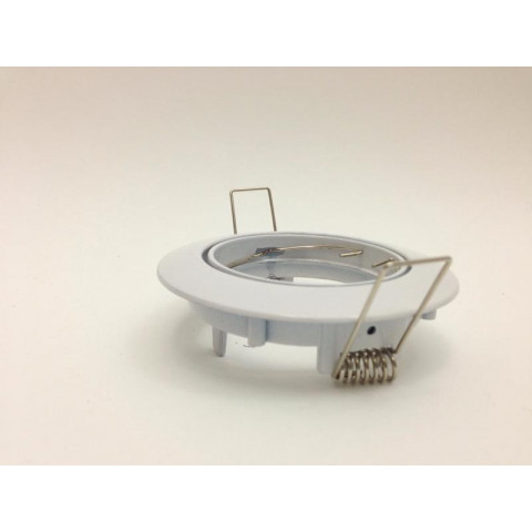 Support spot rond orientable blanc