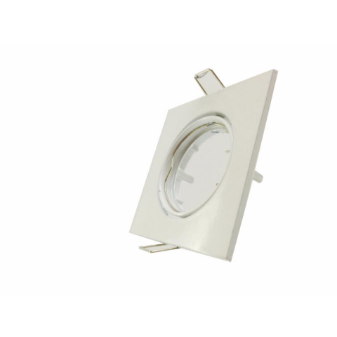 Support spot carré orientable blanc