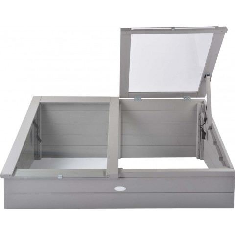 Serre de jardin en pin 41 cm de hauteur gris