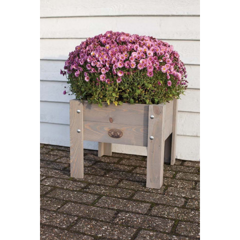 Bac à fleurs en pin surélevé