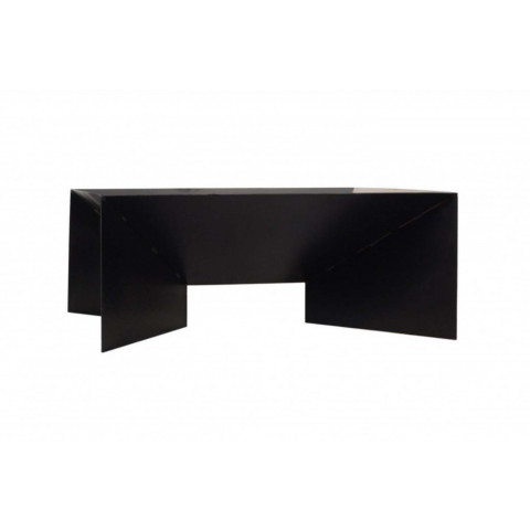 Brasero en acier peint pieds géométriques 80 cm