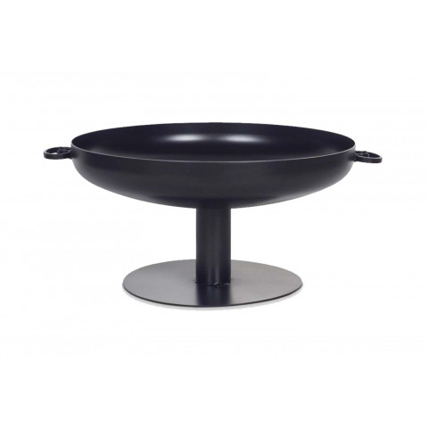 Brasero rond en acier peint sur pied design 80 cm