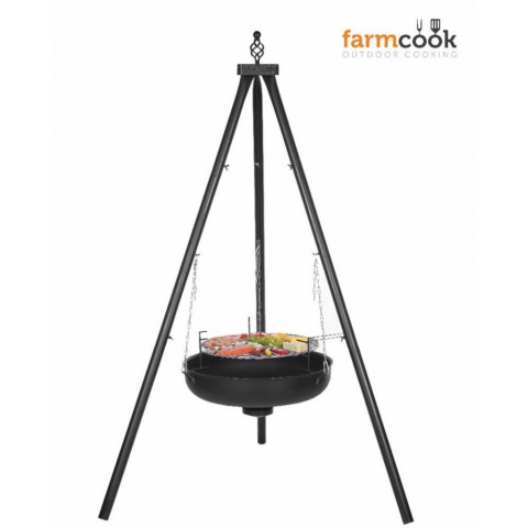 Barbecue suspendu sur trépied premium 60 cm