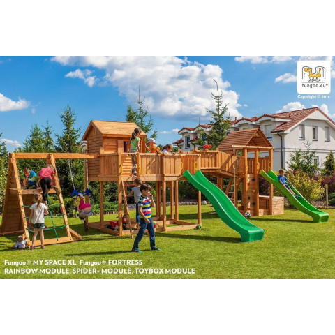 Plateforme de jeux en bois spider land