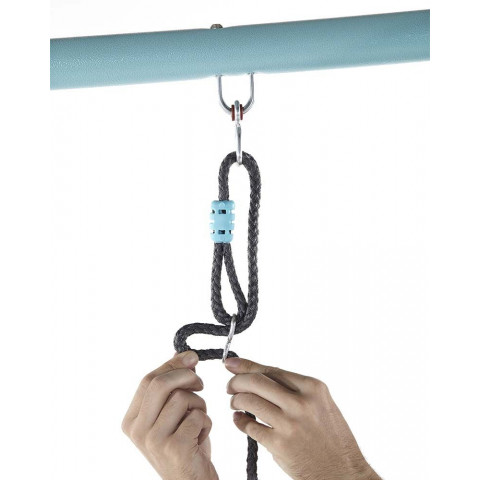 Portique en métal avec système de brumisation