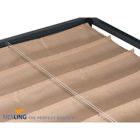 Pergola autoportante bois douglas toile sable 3 x 2 m
