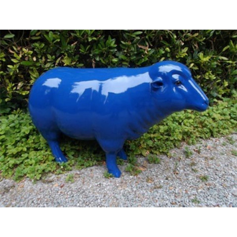 Mouton design colorée en résine 103 cm