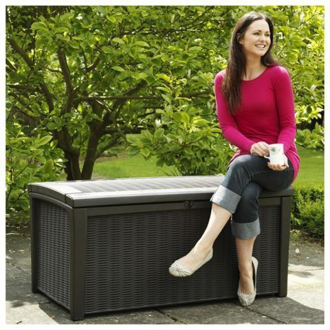 Coffre banc en résine 400l