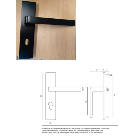 Bloc porte kenya blanc vitre h204 x l83 poussant droite côtés tableau +poignée gd menuiseries