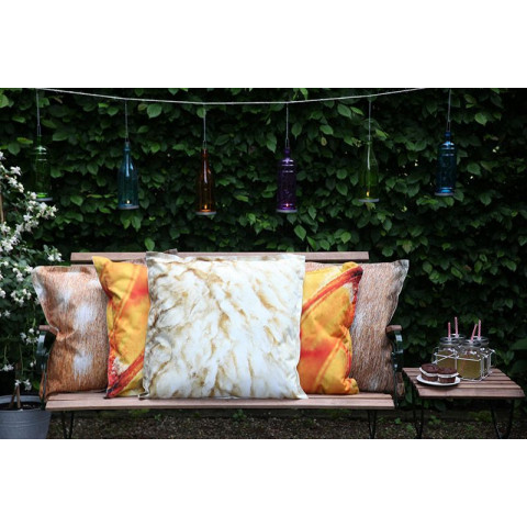Coussin extérieur imperméable papillon large