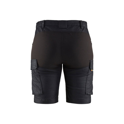 Short maintenance denim stretch 2D femme Marine/Noir 71371147 - Taille au choix