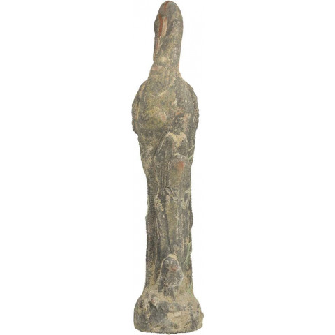 Héron décoratif en terre cuite (lot de 2)