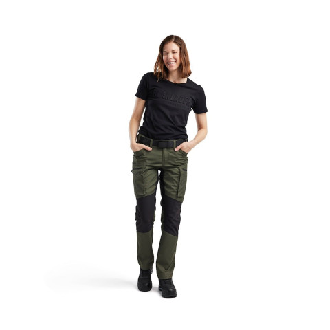 Pantalon maintenance polycoton stretch femme 71591845 - Couleur et taille au choix