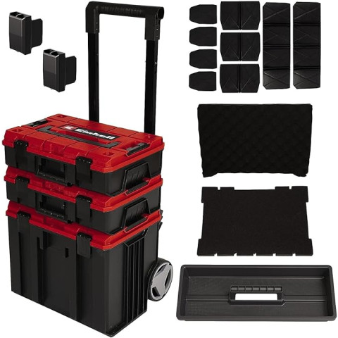 Tour de rangement E-Case avec roues - E-CASE-SYSTEM - EINHELL - 4540015