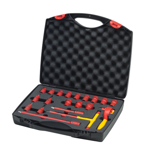 Jeu de clés à cliquet isolées 3/8' - 21 pcs - WIHA - 43023