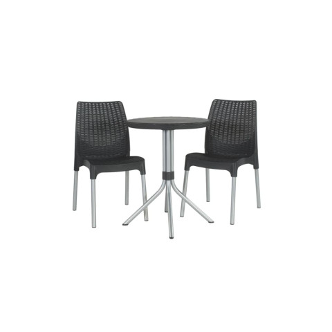 Jeu de bistro Chelsea Graphite 223562